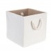 Foldable Fabric Storage Bin with Cotton Rope Handle