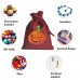 Jute Drawstring Linen Flax Packaging Bag for Halloween Decoration