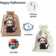 Custom Logo Halloween Party Drawstring Pouch Cute jute bags