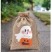 Halloween Linen Burlap Drawstring Gift Bags 