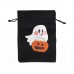 Halloween Linen Burlap Drawstring Gift Bags 