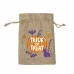 Customize Halloween  Gift Jute Bag for Party Candy Storage