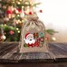 Jute bundle pocket blank custom celebrating Christmas element gift bag 