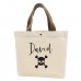 Blank printed text handbag personalized customization