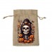 Reusable Halloween twine candy bag Pull string gift bag