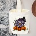 Custom personalized Halloween fun printed cotton tote bag