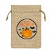 Halloween Style Drawstring Jute Pouch Bag 