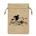 Halloween Style Drawstring Jute Pouch Bag 