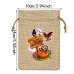 Halloween Style Drawstring Jute Pouch Bag 