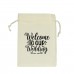 Wedding party gift bag DIY blank Custom logo Flower and wine