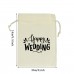 Wedding party gift bag DIY blank Custom logo Flower and wine