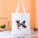 Cotton printed bag DIY small animal printed beach canvas bag 