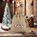 Custom Christmas small gift bag drawstring blank DIY