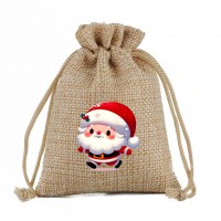 Custom Christmas LOGO small bag Drawstring bag 