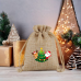 Christmas party small drawstring bag custom LOGO gift bag