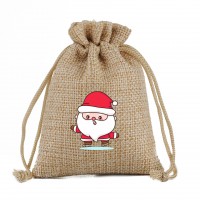 Christmas snack bag small drawstring bag custom LOGO 