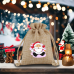 Christmas trinket bag Drawstring Jute bag DIY logo 