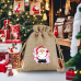 Christmas trinket bag Drawstring Jute bag DIY logo 