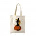 Halloween candy bag Printed Black Cat Bat spider tote bag DIY