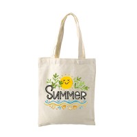 Summer Beach Bag blank cotton custom printing Shopping bag