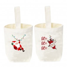 DIY logo tote Santa Elk Christmas gift bag