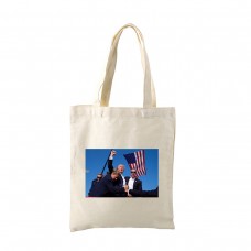 DIY canvas bag Donald Trump campaigning for president was shot and right ear injured