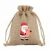 Christmas drawstring custom size logo bag