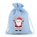 Christmas drawstring custom size logo bag