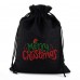 Small christmas candy bags Jute drawstring wrapping bags