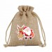 Christmas candy gift bag Small jute drawstring DIY bag