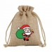 Christmas candy bag draw string blank DIY