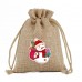 Christmas candy bag draw string blank DIY