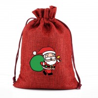 Christmas candy bag draw string blank DIY