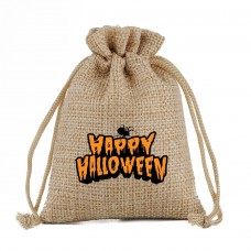 Custom Logo Halloween Drawstring Pouch Cute Candy Bags 