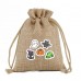 Jute drawstring bundle pocket Halloween candy Gift bag 