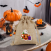 Jute drawstring bundle pocket Halloween candy Gift bag 