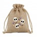 Halloween customized jute drawstring candy bag 