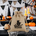 Halloween customized jute drawstring candy bag 