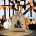 Halloween customized jute drawstring candy bag 