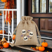 Halloween customized jute drawstring candy bag 