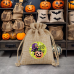 Personalized pull string bag Jute Blank Custom Halloween 