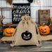 Custom Halloween personalized pull string bag 