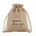 Drawstring Bag Holiday Gift Pouch with Christmas