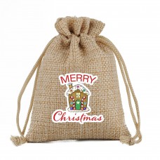 DIY logo drawstring bag Christmas Party candy gift bag