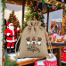 Christmas Favor Gift Bags Small Jute Drawstring Bags