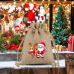 Personalized Christmas drawstring sack candy gift bag DIY