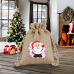 Personalized Christmas drawstring sack candy gift bag DIY