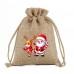 Personalized Christmas drawstring sack candy gift bag DIY