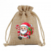 Personalized Christmas drawstring sack candy gift bag DIY