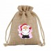 Cotton Drawstring Bag Christmas Decorations and Gifts